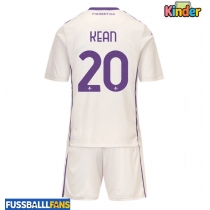Fiorentina Moise Kean #20 Auswärts Trikotsatz Kinder 2025-26 Kurzarm (+ Kurze Hosen)